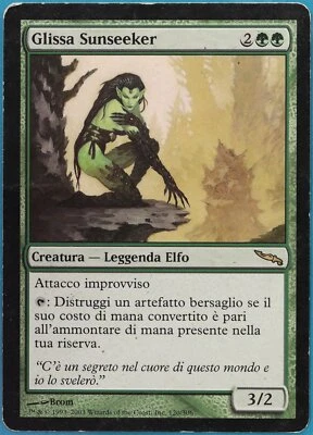 Glissa Sunseeker Mirrodin (ITALIAN) HEAVILY PLD Rare CARD (383280) ABUGames - Image 1 of 2