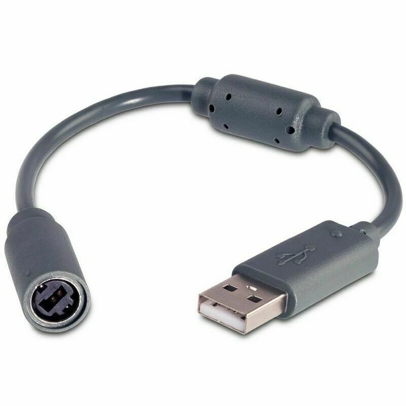 USB Breakaway Dongle Cable Cord Adapter For Xbox 360 PC Wired Controller - Image 1 of 4