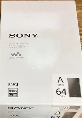 SONY WALKMAN NW-A307 Gray 64GB Hi-Res A300 Series Audio Player 2023 - Image 1 of 4