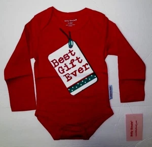 Nuevo Hermoso SILLY SOULS Mejor Regalo para Bebés Rojo L/S Una Pieza 6-12 Meses - Imagen 1 de 5