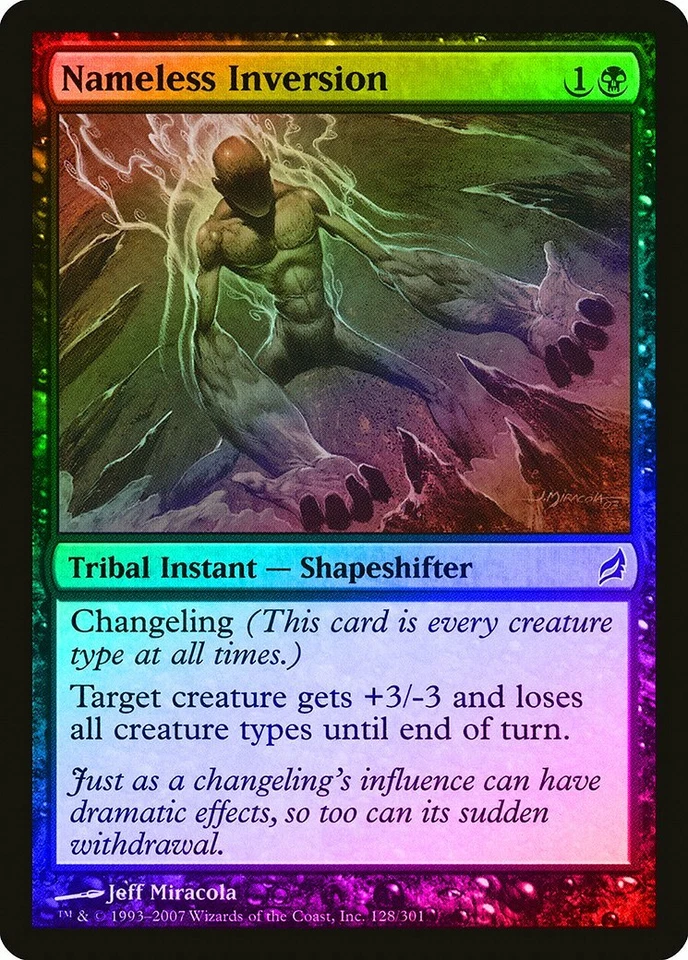 Nameless Inversion FOIL Lorwyn HEAVILY PLD Black Common MAGIC MTG CARD ABUGames - Image 1 of 1