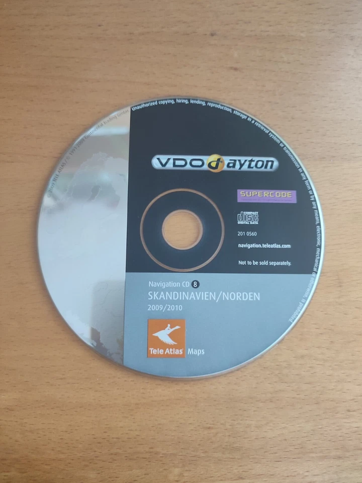 VDO DAYTON SUPERCODE C-IQ  SKANDINAVIEN 2010 4150 RS 4200 RS 3200 4140 5500 - Bild 1 von 1