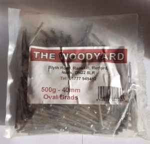 40mm OVAL BRAD NAILS (500g) - Picture 1 of 1