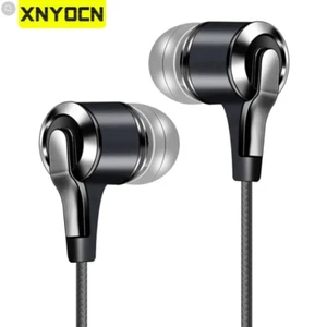 Xnyocn Earphones 3.5mm In-Ear 1.2m Wired Control Sport Headset Wired Headphones - Foto 1 di 6
