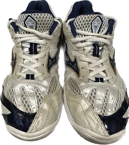 MIZUNO WAVE SPIKE 11 VS-1 SNEAKERS NAVY WHITE 8.5 fits like 8 Athletic Sports - Picture 1 of 6
