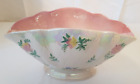 Vintage  1950's  Maling White & Pink Floral Lustre Ware Vase 6.5