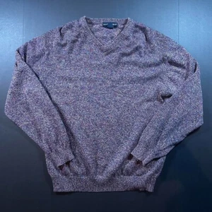 Vintage 90s Knit Sweater - V Neck Comfy Pullover vintage 90s Knit Sweater - Picture 1 of 8