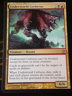 Underworld Cerberus , Theros , Near Mint , MTG, FREE SHIPPING - Image 1 of 2
