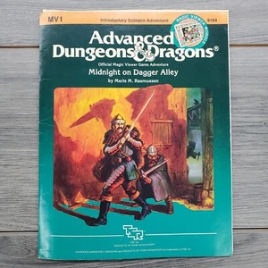 1984 TSR Advanced Dungeons & Dragons MIDNIGHT ON DAGGER ALLEY MV1 9104 + viewer - Picture 1 of 8