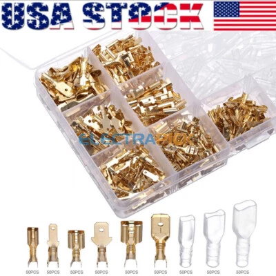 540PCS Automotive Electrical Wire Connectors Kit Male Female Spade Terminal Set - Image 1 of 4