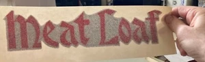 Vintage MEATLOAF LOGO GLITTER RARE IRON ON TRANSFER FULL COLOR - Picture 1 of 1