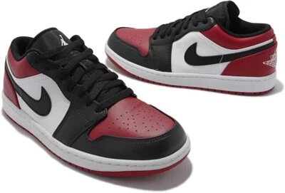 Nike Air Jordan 1 Low "Bred Toe" Gym Red/White-Black 553558-612 shoes sneaker - Image 1 of 4