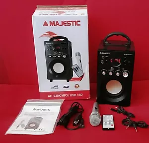 SISTEMA MICRO HI FI USB MP3 RADIO FM MICROFONO POTENZA 6 W NEW MAJESTIC AH239K - Foto 1 di 1