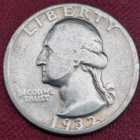 1932 D Washington Quarter 25c Better Grade #60296 Cover