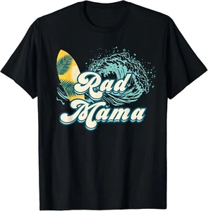 Rad Mama Surf Matching Birthday The Big One 1st Birthday Gift Unisex T-Shirt - Picture 1 of 4