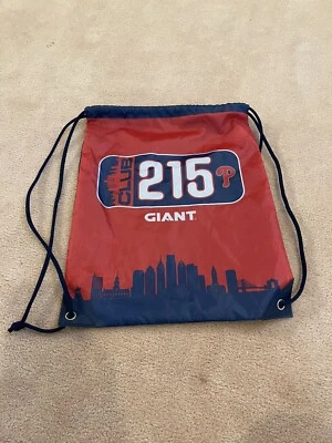 Philadelphia Phillies drawstring backpack/book bag/Sack /tote/gym Bag 18x16 ￼ - Image 1 of 2