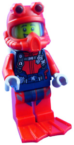 Lego Tiefseetaucher mit rotem Anzug Minifigur City cty1173 Figur Legofigur Neu