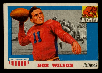 1955 Topps All-American  # 71 Bobby Wilson (crease) - Image 1 of 2