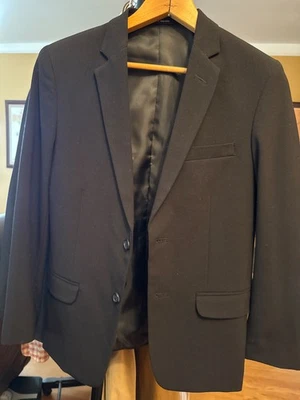 Chaqueta de traje negra Calvin Klein Big Boy talla 14 Foto 1 de 3