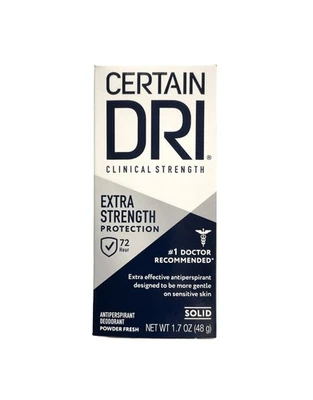 Certain DRI Extra Strength Clinical - 1.7 oz Antiperspirant Powder Fresh - Image 1 of 4