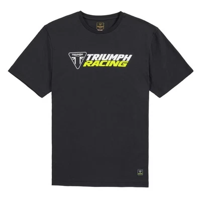 T-Shirt da Uomo Triumph Racing Black MTSS25117 - Imagen 1 de 4