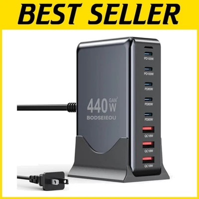 Universal 440W USB C Charger Brick - 8 Port Charging Station - Image 1 of 4