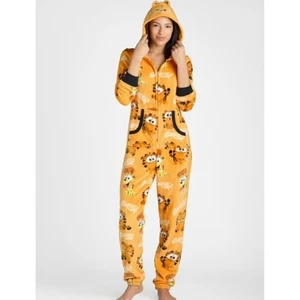 The Garfield Movie tuta donna arancione in pile Garfield Union con cappuccio taglia small - Foto 1 di 13