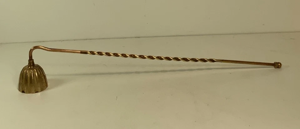 Vintage Solid Brass Candle Snuffer 11.5 in. - Image 1 of 4