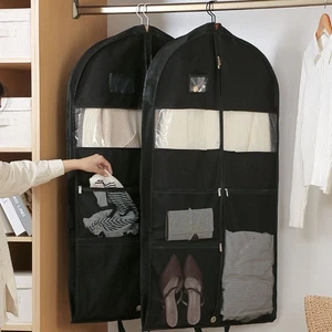 Bolsas de ropa colgantes para viaje doble cara cremallera malla bolsillos armario - Imagen 1 de 13