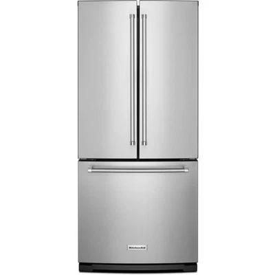 KitchenAid 30" Independiente 20 Cu. Refrigerador de puerta francesa - KRFF300ESS Foto 1 de 4