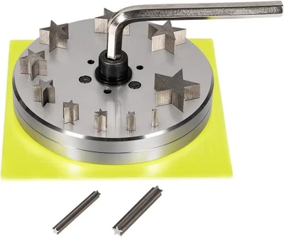 Scheibenfräser 5 mm bis 31 mm mit 10 Stanzen für Sternformen Stanzrohlinge Stern - Bild 1 von 4