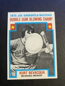 1976 Topps Baseball Kurt Bevacqua Bubble Gum Blowing Champ Card #564 - Picture 1 of 2