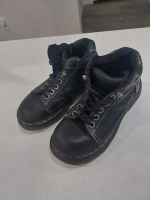 Dr. Martens 8542 Mujer Talla 5 Bota Negra Oxford Derby Gruesa De Colección Con Cordones Foto 1 de 4