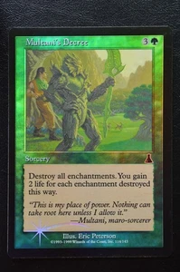 Magic The Gathering MTG MULTANI'S DECREE FOIL Urza's Destiny LP Lightly Played - Picture 1 of 2