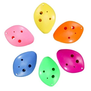 Vibrant 6 Hole Plastic Ocarina Flute Perfect for For beginners and Kids - Picture 1 of 41