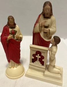 Vintage Hartland Kunststoff Kommunion Statue 1959 Cake Topper Plus Extra - Bild 1 von 8