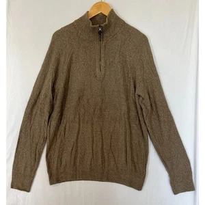 Banana Republic 1/4-Reißverschluss Wollmischung Pullover Herren Größe Large adrett klassisch - Bild 1 von 10