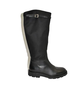 New! La Canadienne Size 9.5 Quintin Leather-Nylon Black Boots Tall Boot DD524 - Bild 1 von 6