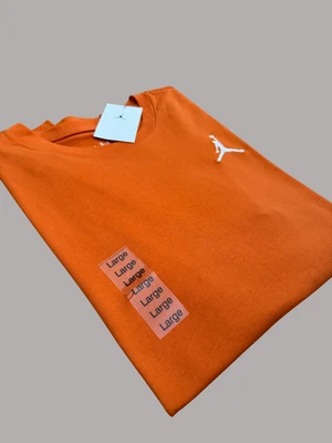 Nike Air Jordan Embroidered Jumpman T-Shirt Mens Sz M - L - XL - 2XL Orange New - Image 1 of 4