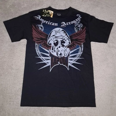 Rare Vintage Y2K Grail Tapout T-shirt Mens Small Black American Arrogant - Image 1 of 4
