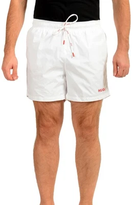 Pantalones Cortos de Natación Hugo Boss Para Hombre "HAITI" Blanco Estampado de Logo EE. UU. XL IT 54 Foto 1 de 4