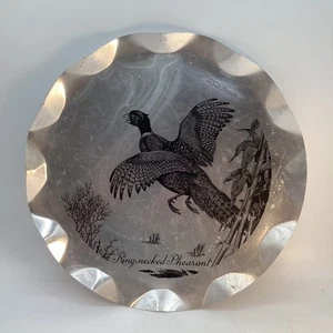 Stylemaster Tray-Plaque Ring Necked Pheasant Aluminum Decorative Wall Art - Picture 1 of 2