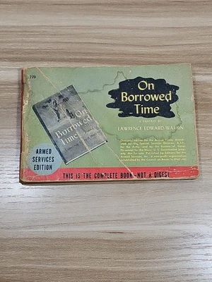 LAWRENCE E WATKIN On Borrowed Time 1937 VGC Armed Services Edition 779 1st Ed - Imagem 1 de 4