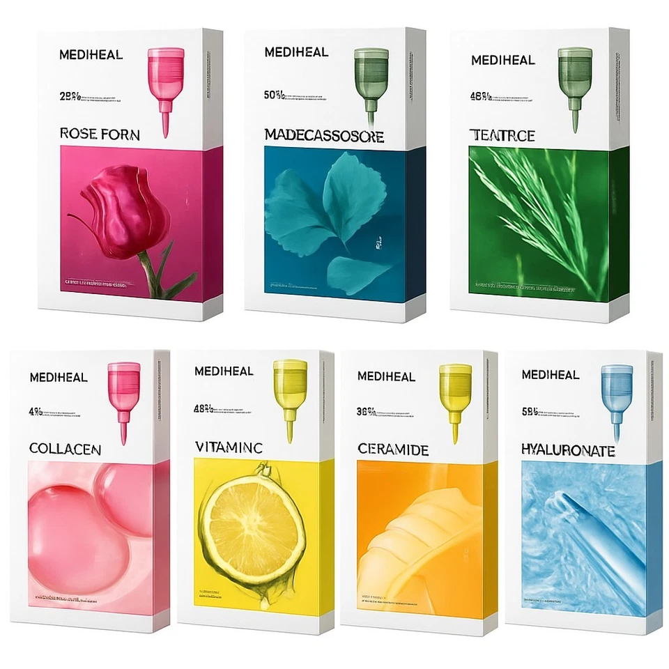 MEDIHEAL Essential Mask Pack Collection 24ml x 10 ea ( in 1 case ) - Image 1 of 1