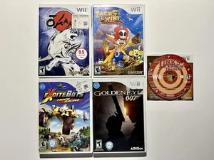 Nintendo Wii Bundle Lot Video Games🔥goldeneye Okami Zack Wiki Links Training - Picture 1 of 3