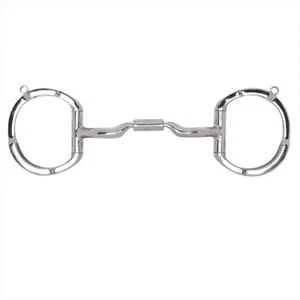 52TO 5 1/2 in Myler Horse Bit Eggbutt With Hooks Low Port Comfort Snaffle - Picture 1 of 1