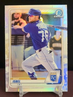 2020 Bowman Draft Chrome Kyle Isbel Refractor #BD-182 - Image 1 of 2