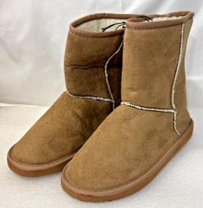 Stiefelette Kunstfell gefüttert braun Damen Gr. 8 ~ Slipper bequem ~ NEU #17896201 - Bild 1 von 10