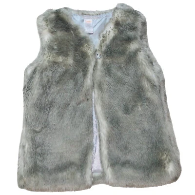 Chaleco Gymboree Niñas Salvaje para Caballos Gris Forrado Piel Sintética Gema Botón L Grande 10/12 Foto 1 de 4