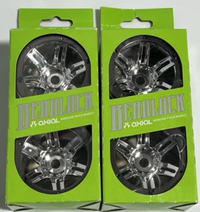 NEW IN PACKAGE AXIAL AX8092 2.2 ROCKSTER BEADLOCKS CHROME FULL SET OF ALL 4 - Bild 1 von 3